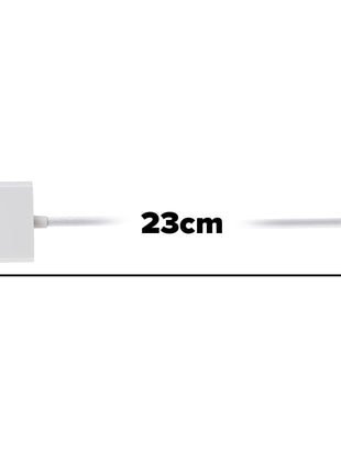 Maplin Mini DisplayPort to VGA Female Adapter - White, 23cm