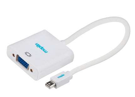 Maplin Mini DisplayPort to VGA Female Adapter - White, 23cm