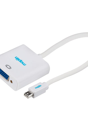 Maplin Mini DisplayPort to VGA Female Adapter - White, 23cm