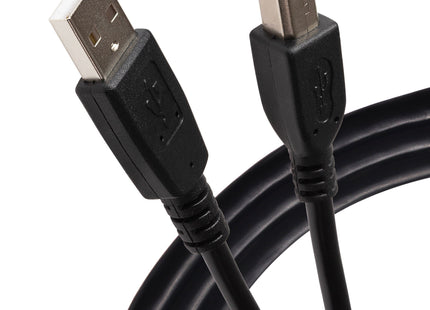Maplin USB-A to USB-B Cable - Black