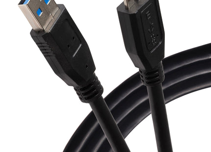 Maplin USB-A to Micro USB-B V3 Super Speed Cable - Black