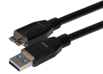 Maplin USB-A to Micro USB-B V3 Super Speed Cable - Black