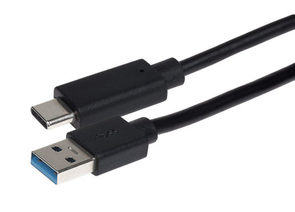 Maplin Pro USB-C to USB-A 3.1 Gen1 5Gbps Super Speed Cable - Black, 1m