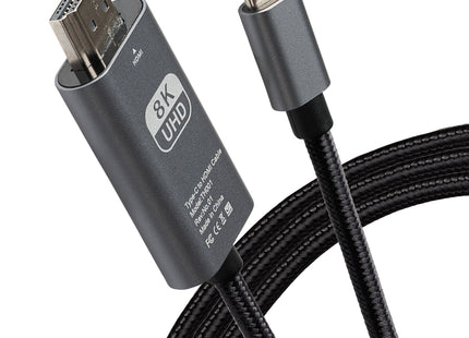Maplin USB-C to HDMI Cable Adapter (Supports 4K Ultra HD @ 60Hz) - Black