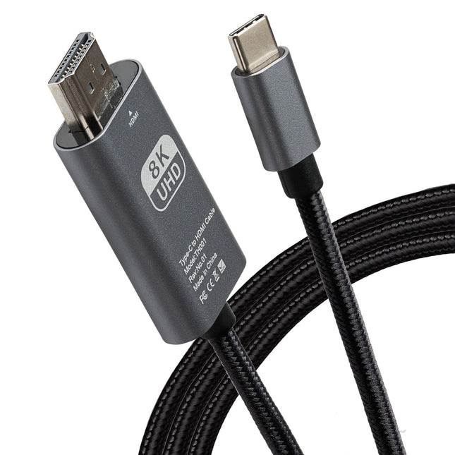 Maplin USB-C to HDMI Cable Adapter (Supports 4K Ultra HD @ 60Hz) - Black