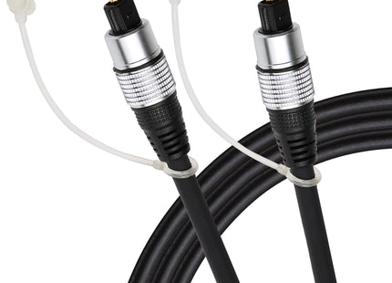 Maplin TOSlink Optical Audio Cable - Black, 2m