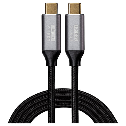 Maplin USB-C to USB-C 3.2 Gen2 100W 10Gbps Super Speed Cable - Black, 1m