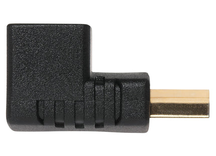 Maplin 90 Degree Fixed Angle HDMI Male to HDMI Female Adapter - Black