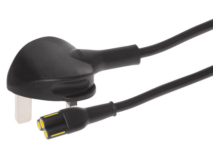 Maplin Power Lead IEC C5 Clover Leaf Plug Female to UK 3-Pin Plug - 2m, 5 Amp Fuse