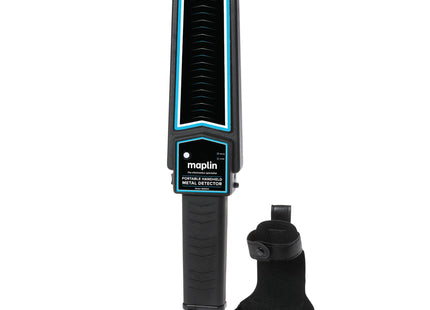 Maplin Handheld 10" Metal Detector Wand Body Scanner with Beep/Vibration Alerts & LED Light