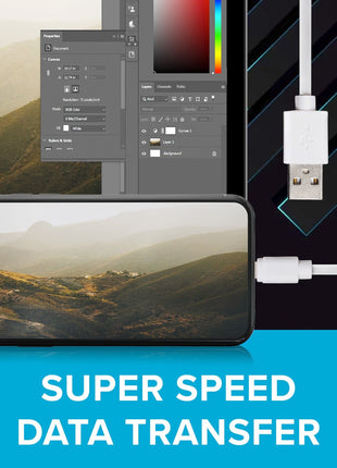 Maplin Premium Apple MFI Certified Lightning to USB-A 2.0 Coiled Cable - White, 0.5m
