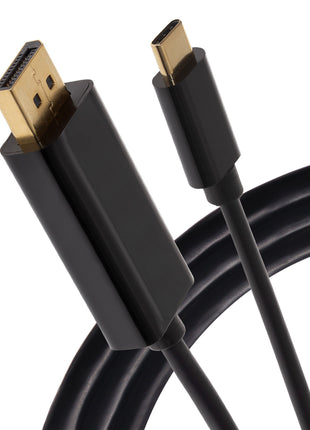 Maplin USB-C to DisplayPort Cable - Black, 2m