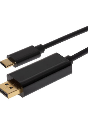 Maplin USB-C to DisplayPort Cable - Black, 2m