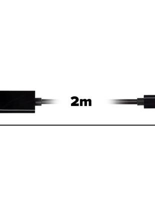 Maplin USB-C to DisplayPort Cable - Black, 2m
