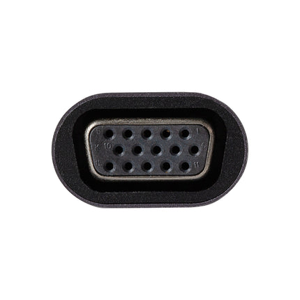 Maplin USB-C to VGA Female Connector Full HD @60Hz Adapter - Silver, 16cm