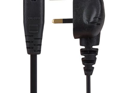 Maplin Power Lead IEC C7 Fig 8 2 Pin Plug to UK 3 Pin Mains Plug - 1.5m, 3 Amp Fuse