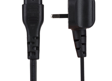 Maplin Power Lead IEC C7 Fig 8 2 Pin Plug to UK 3 Pin Plug - 0.5m, 3 Amp Fuse
