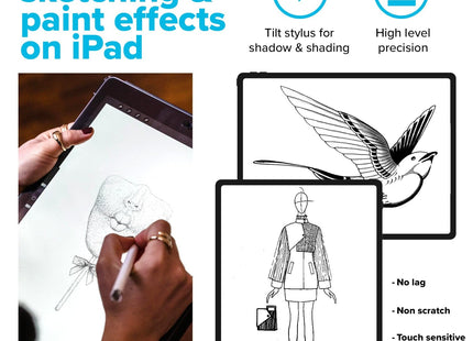 Maplin Stylus Pen for Post-2018 Apple iPad Models with Magnetic Casing & Super Fine Nib