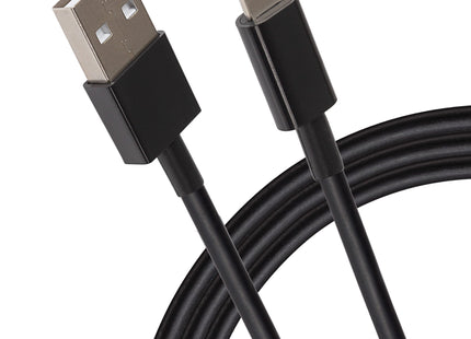 Maplin Lightning to USB-A Cable - Black, 1m