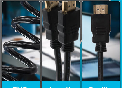 Maplin HDMI to HDMI 4K Ultra HD Cable - Black, 1.5m