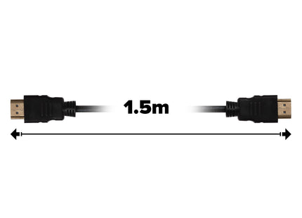 Maplin HDMI to HDMI 4K Ultra HD Cable - Black, 1.5m