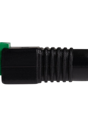 Maplin Female DC to Twin Cable to 5.5 x 2.1mm DC Power Plug for CCTV - Black, Pack of 5