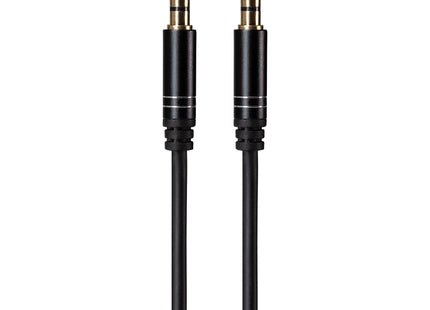 Maplin 3.5mm Aux Stereo 4 Pole Jack Plug to 3.5mm 4 Pole Jack Plug Cable - Black, 3m
