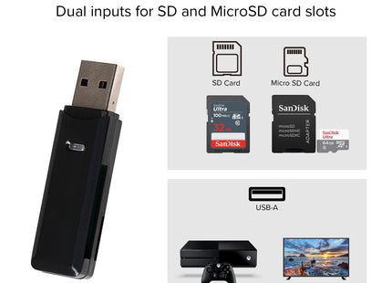 Maplin USB-A 2.0 SD Card Reader for SDXC / SDHC / MicroSDXC / MicroSDHC