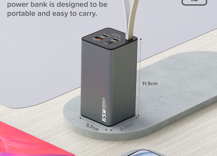Maplin 30,000mAh USB-A / USB-C PD 65W Power Bank
