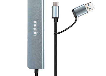 Maplin USB-C / USB-A Multiport Hub to 4x USB-A 2.0 / 2x USB-C / 1x USB-A 3.0