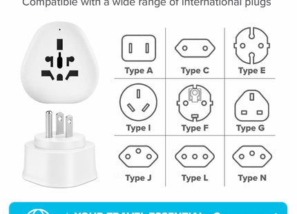 Maplin US Plug to Worldwide Socket Travel Adapter Plug