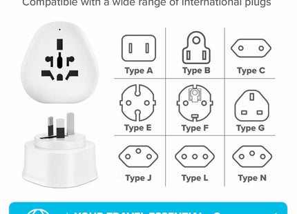 Maplin AU Plug to Worldwide Socket Travel Adapter Plug