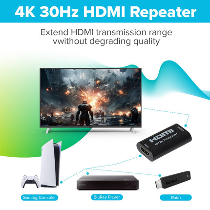 Maplin 4K 30Hz HDMI 1.4 Repeater