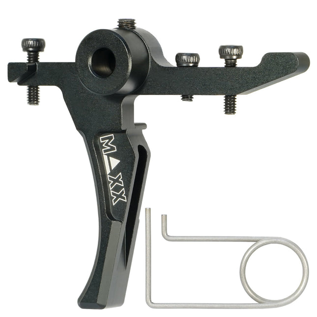 MAXX CNC Aluminium Advanced Speed Trigger (Style D) (Black) for MTW