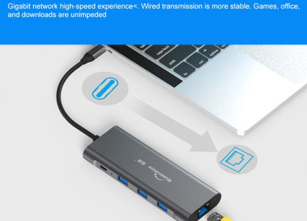 Blueendless 9 In 1 Multi-function Type-C / USB-C HUB Expansion Dock, 9 In 1