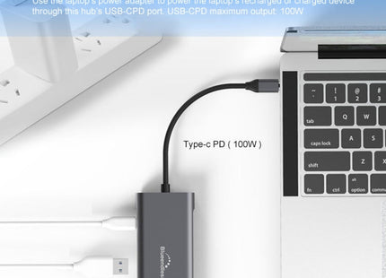 Blueendless 9 In 1 Multi-function Type-C / USB-C HUB Expansion Dock, 9 In 1