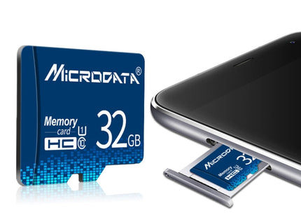MICRODATA 16GB U1 Blue TF(Micro SD) Memory Card, 16GB