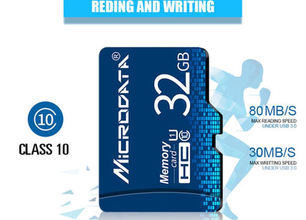 MICRODATA 16GB U1 Blue TF(Micro SD) Memory Card, 16GB
