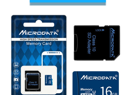 MICRODATA 16GB U1 Blue TF(Micro SD) Memory Card, 16GB