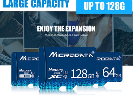 MICRODATA 16GB U1 Blue TF(Micro SD) Memory Card, 16GB