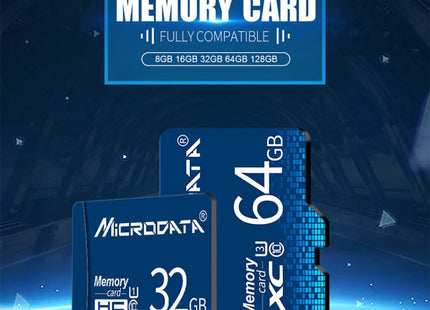 MICRODATA 16GB U1 Blue TF(Micro SD) Memory Card, 16GB
