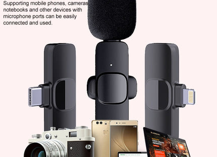 LT07 8 Pin Interface Mini Wireless Lavalier Microphone, 8 Pin 1 To 1