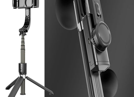 L08 Adjustable Gimbal Stabilize Bluetooth Self-timer Pole Tripod Selfie Stick