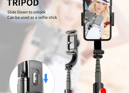 L08 Adjustable Gimbal Stabilize Bluetooth Self-timer Pole Tripod Selfie Stick