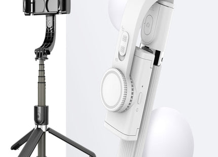 L08 Adjustable Gimbal Stabilize Bluetooth Self-timer Pole Tripod Selfie Stick