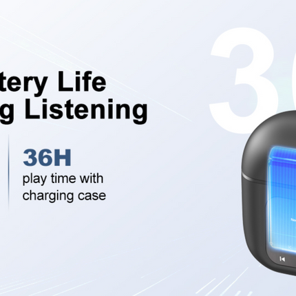 Open Ear Headphones 4GB Clip On Wireless Earbuds 36H Playtime Mic LOBKIN