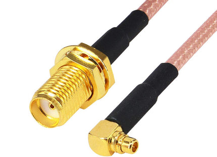 MMCX 90 to SMA pigtail cable (10cm)