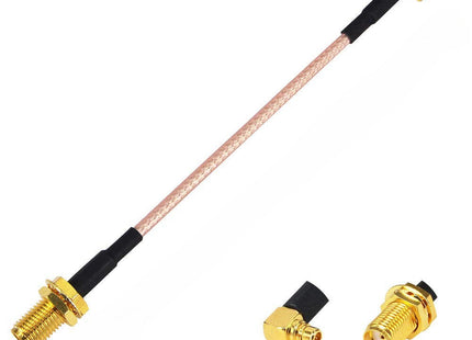 MMCX 90 to SMA pigtail cable (10cm)