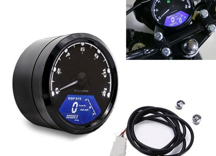 Universal Motorcycle Retro Modified Instrument Odometer LCD Instrument Assembly, Retro Instrument Odometer