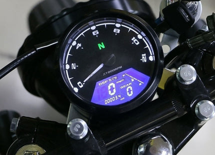 Universal Motorcycle Retro Modified Instrument Odometer LCD Instrument Assembly, Retro Instrument Odometer